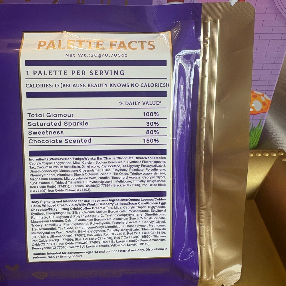 Glamlite x Willy Wonka Chocolate Factory Palette - Picture 5 of 5